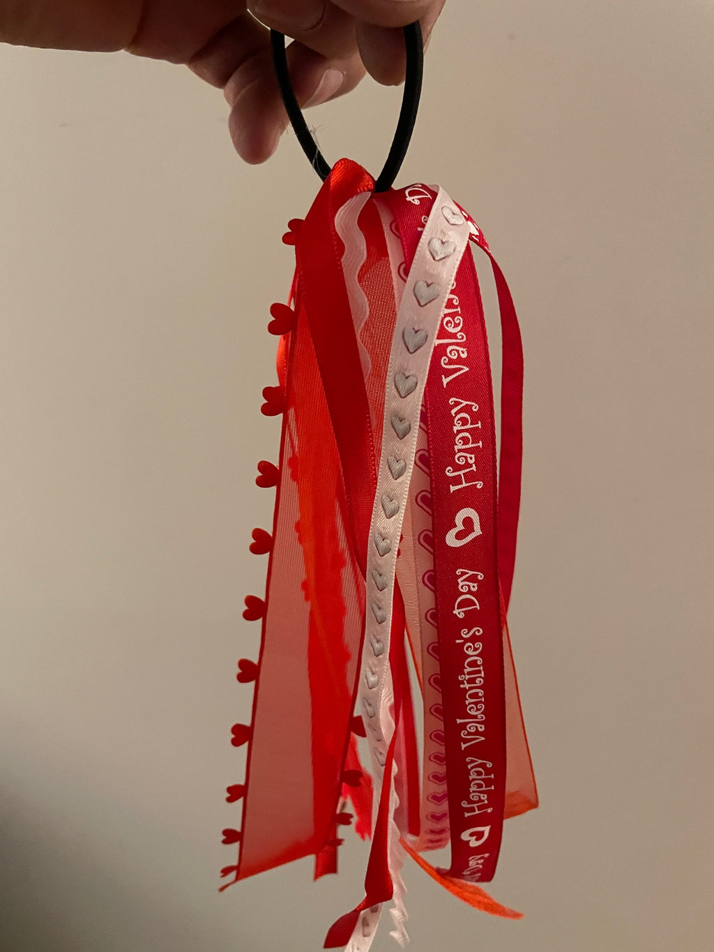 handmade valentines day hair ribbons